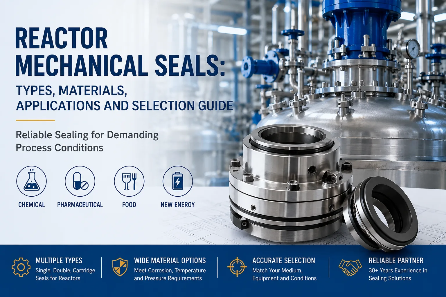 Reactor Mechanical Seals Types, Materials, Applications and Selection Guide