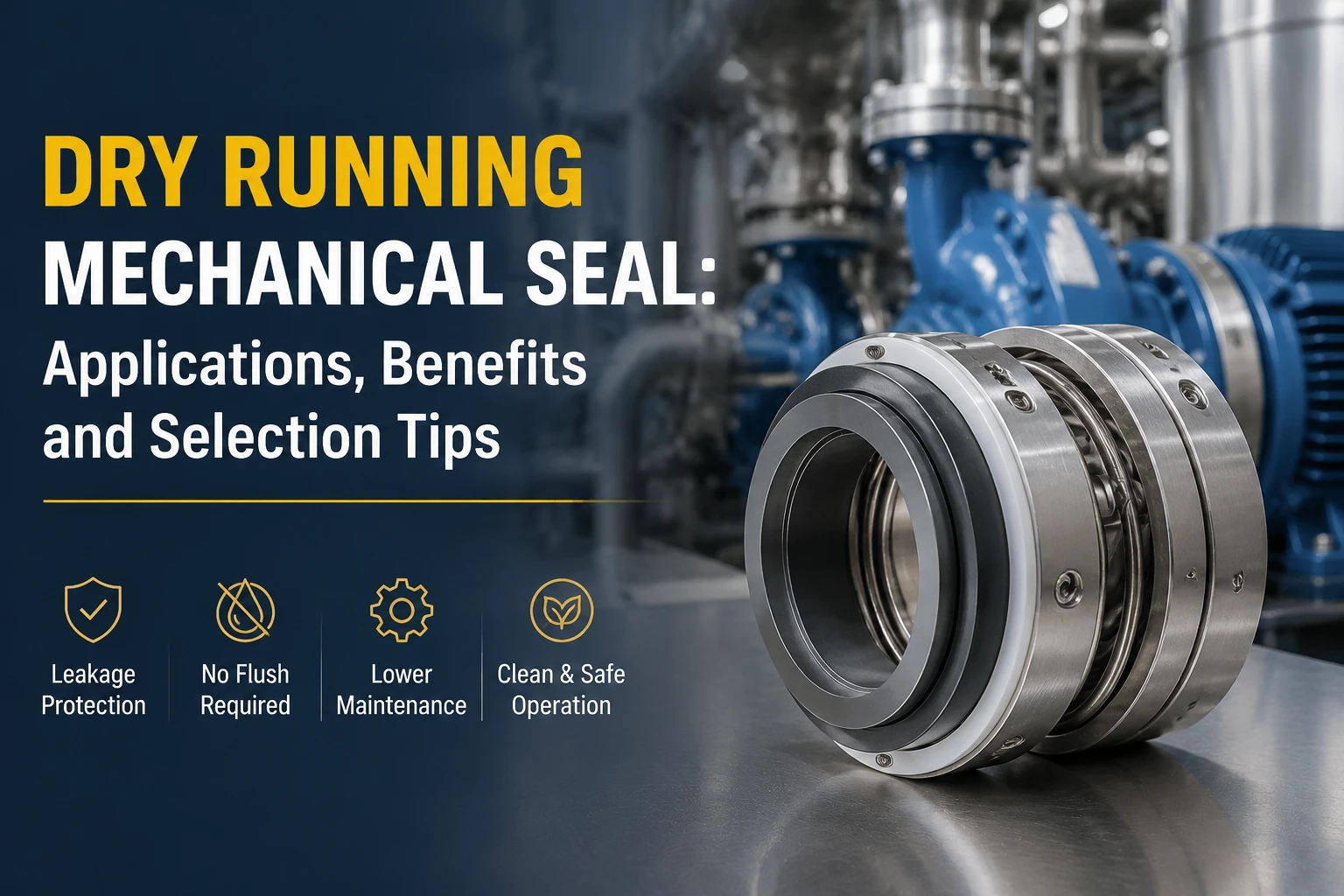 Dry Running Mechanical Seal Applications, Benefits and Selection Tips