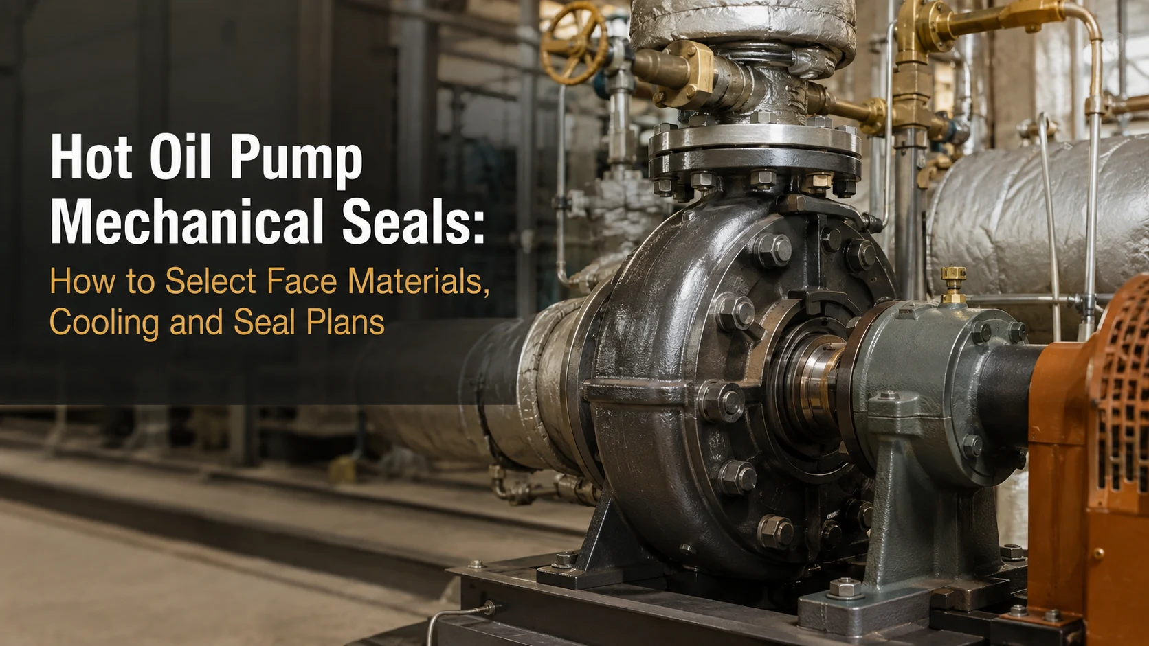 Hot Oil Pump Mechanical Seals How to Select Face Materials, Cooling and Seal Plans